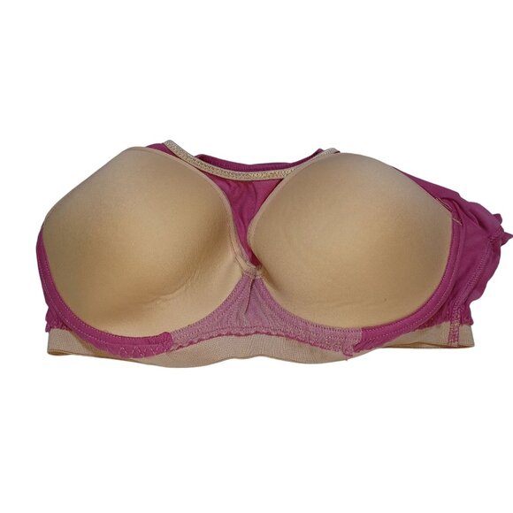 Soft Surroundings Built-In Bra Top Womens 34C Pink Scoop Neck Stretch Tee Casual - Picture 3 of 3